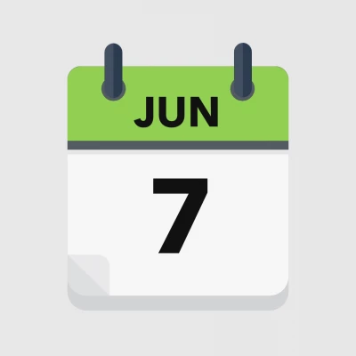 Calendar icon showing 7th June